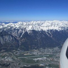 Flugwegposition um 13:07:35: Aufgenommen in der Nähe von Gemeinde Mutters, Österreich in 2931 Meter